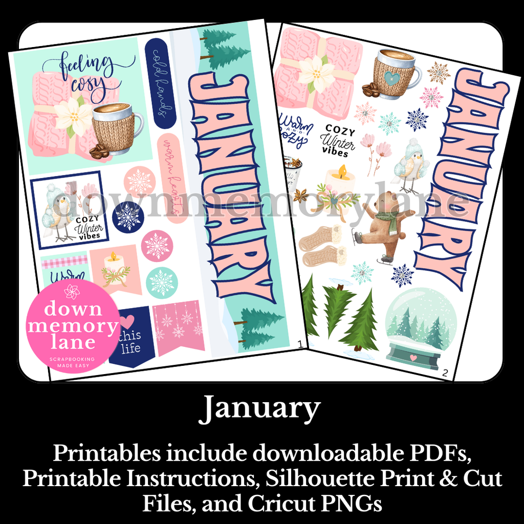 January Month Printable
