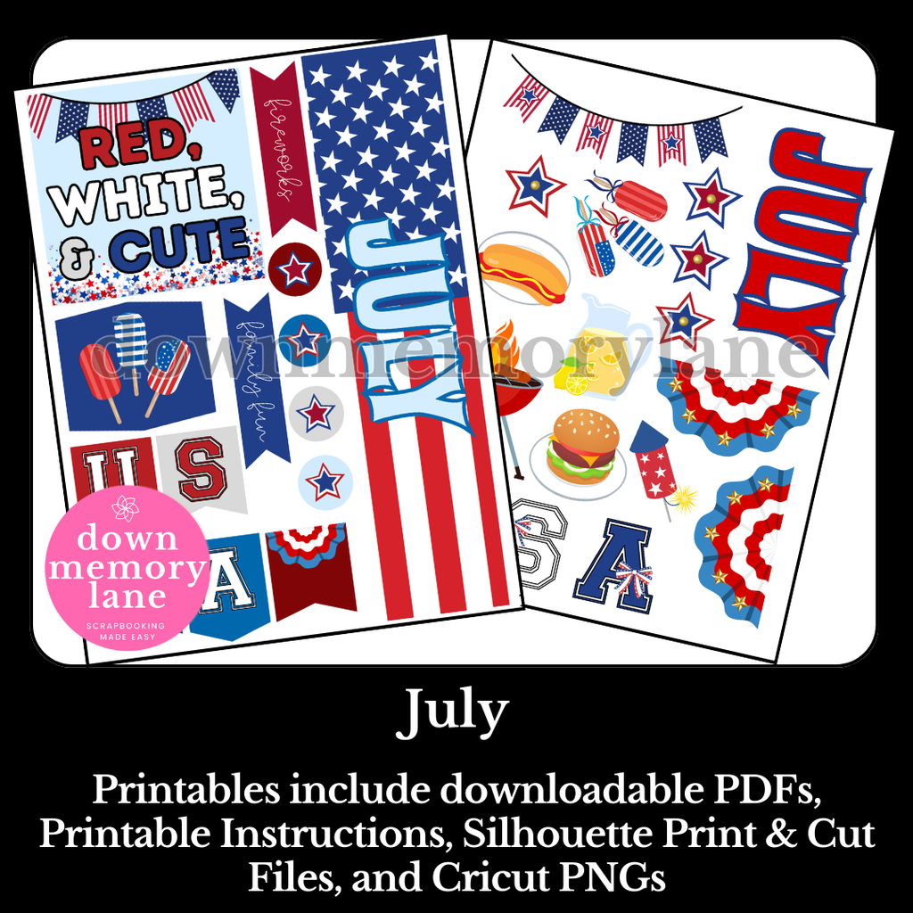 July Month Printable