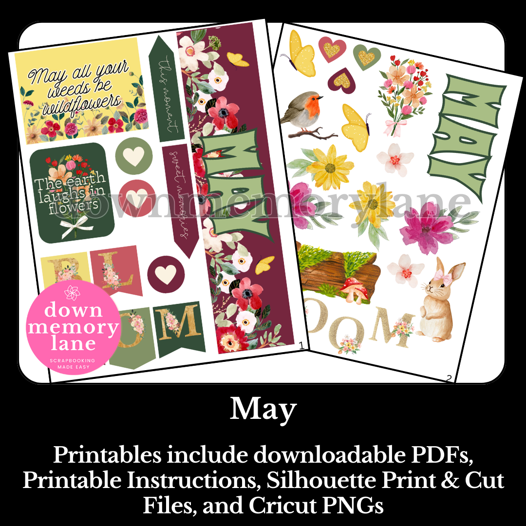 May Month Printable – Down Memory Lane