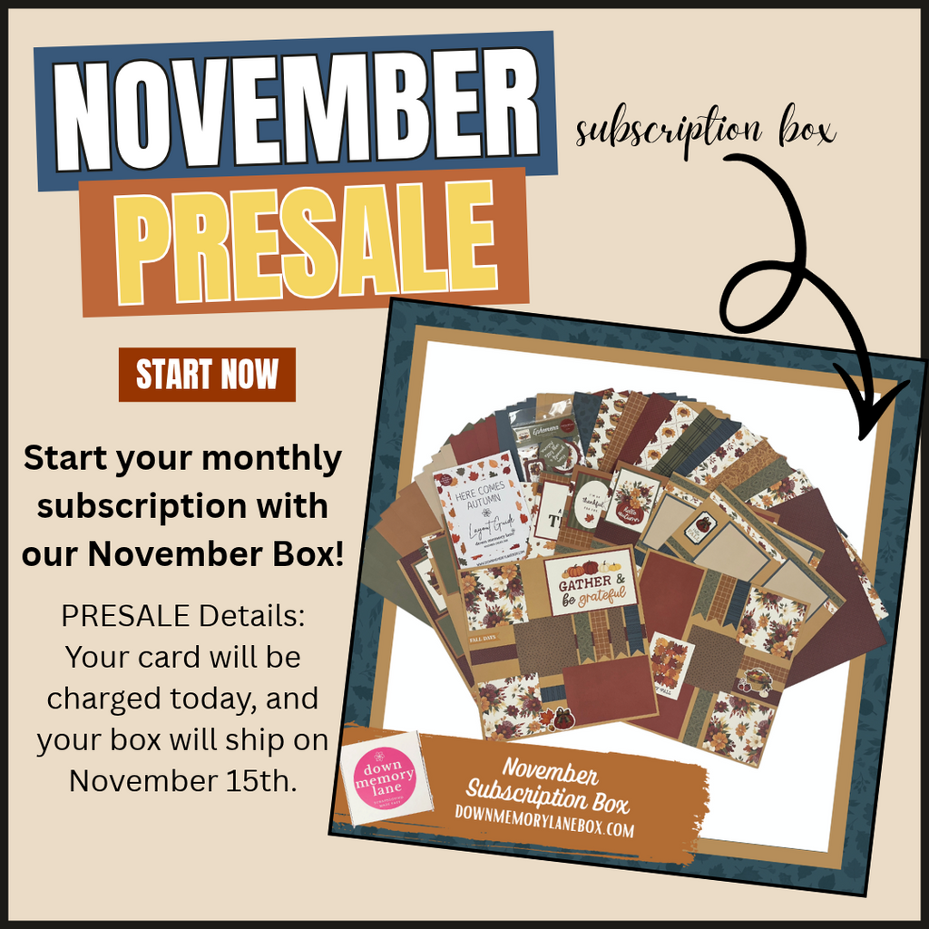 Monthly Deluxe Scrapbook Box