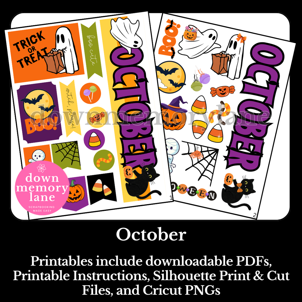 October Month Printable
