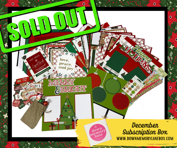 Monthly Deluxe Scrapbook Box Down Memory Lane Box