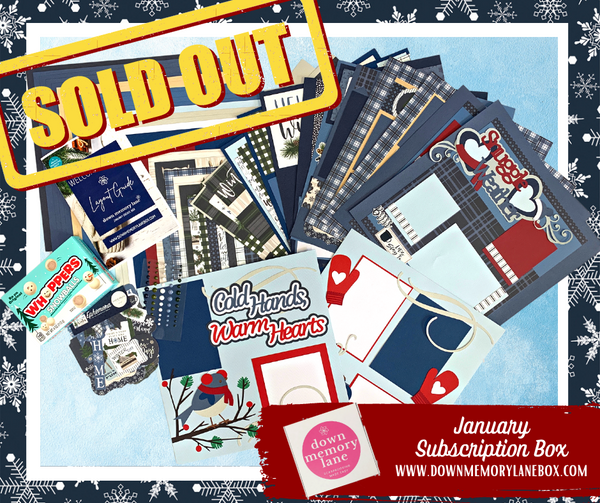 Monthly Scrapbook Box Down Memory Lane Box