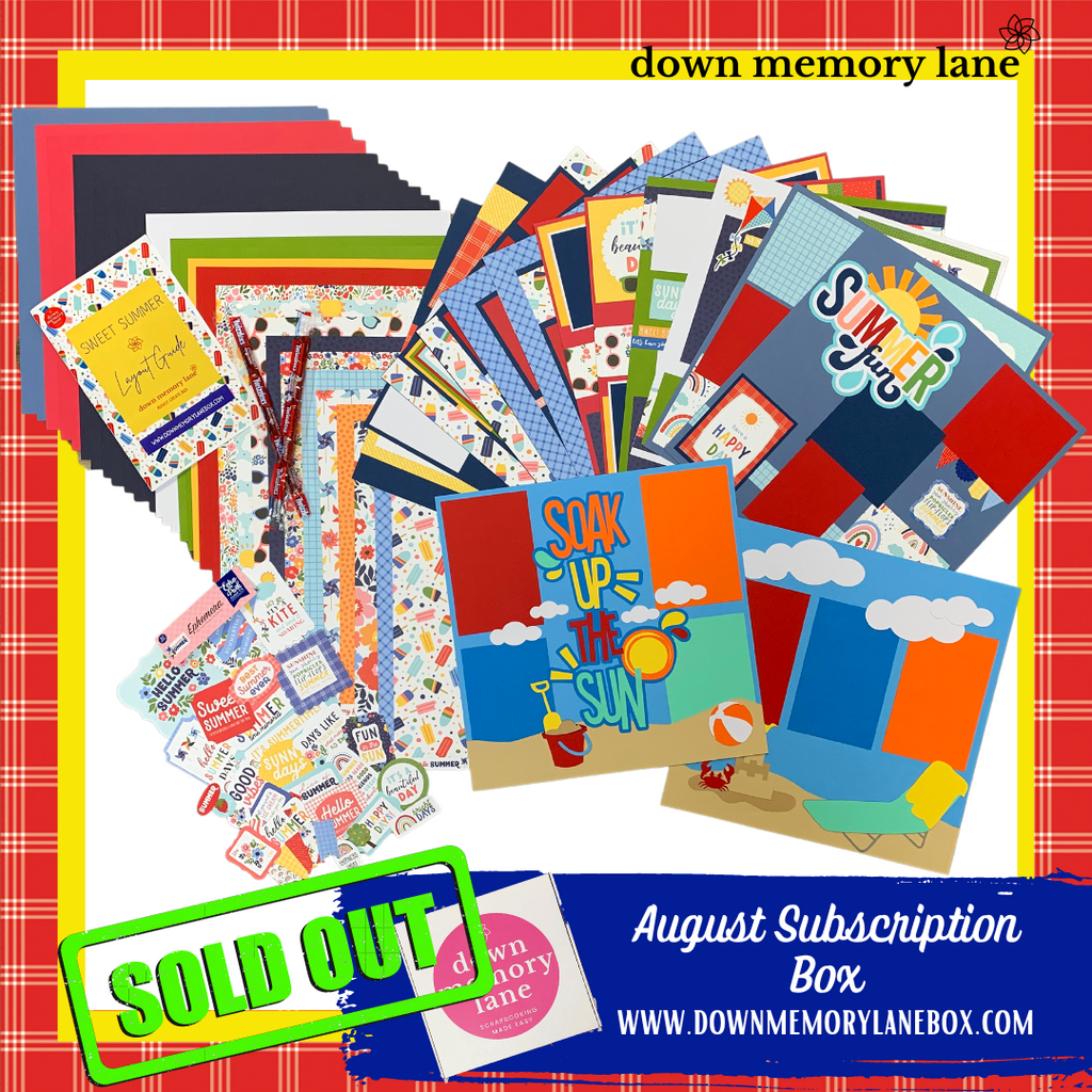 Monthly Scrapbook Box – Down Memory Lane Box