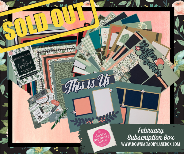 Monthly Deluxe Scrapbook Box Down Memory Lane Box