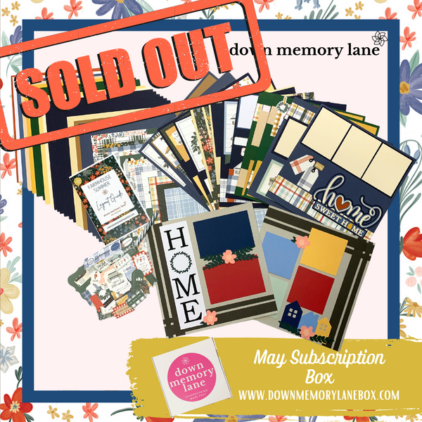 Monthly Deluxe Scrapbook Box Down Memory Lane Box